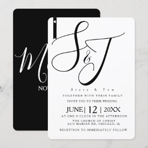 Convite Suíte de casamento de Bares de coração branco e