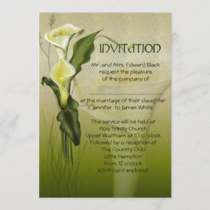 Convite Suite de Casamento de Calla Branco