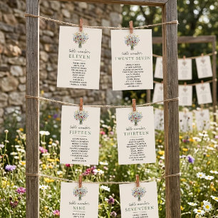 Convite Suite de Casamento de Flores Silvestres Gráfico de