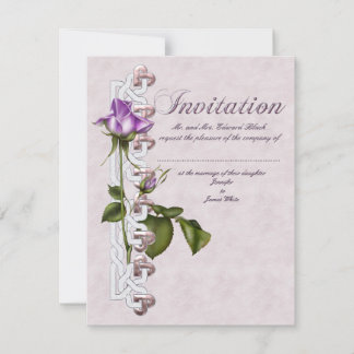 Convite Suíte de casamento de Rosa Lavanda