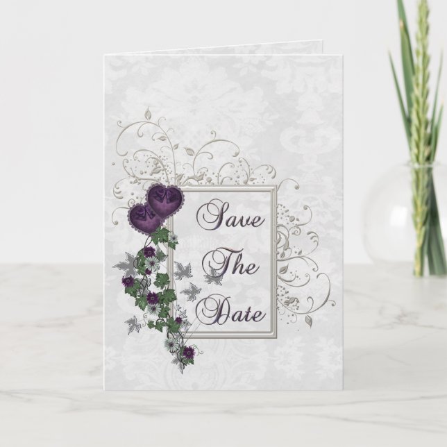 Convite Suíte de Casamento Ivy Elegante Salve a Data (Frente)