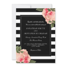 Suíte de Casamento Moderno de Stripes Negras e Bra