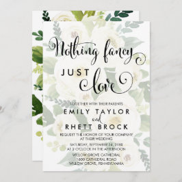 Convite Sul | Floral Sem Fecho Nada Rico Apenas Amor
