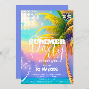 Convite Summer DJ Event Beach Party Club Flyer C