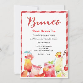 Convite Summer Drinks Bunco