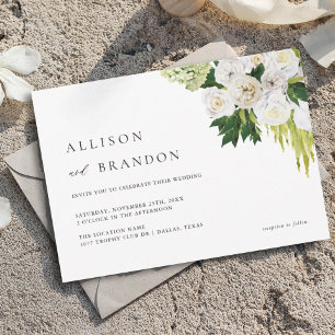 Convite Summer Elegant Greenery Casamento Floral