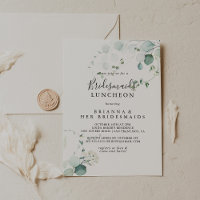 Summer Eucalyptus Bridesmaids Chá Luncheon