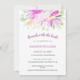 Convite Summer Floral Watercolor Art