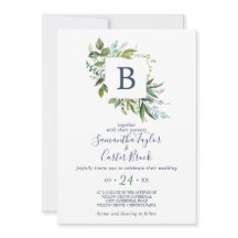 Summer Greenery Monograma Wedding