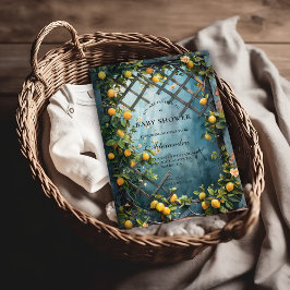 Convite Summer Lemon Blossom Baby Shower