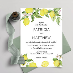 Convite Summer lemons Wedding Invitation