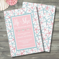 Summer Pink Blue Ela Sexo Festa de Revelação