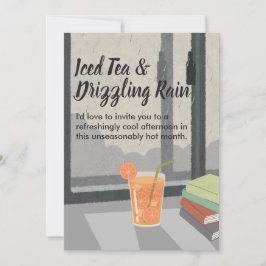 Convite Summer Rain Home Invitation-Cozy Minimal Aesthetic