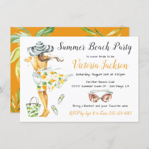 Convite Summer Tropical Beach Party