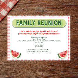 Convite Summer Watermelon Family Reunion