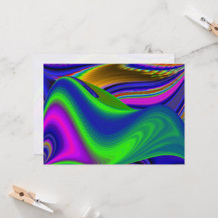 Convite Summerrainbow, Abstrato 3D Rainbowart