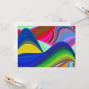 Convite Summerrainbow, Abstrato 3D Rainbowart