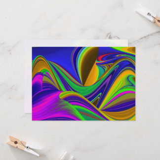 Convite Summerrainbow, Abstrato 3D Rainbowart
