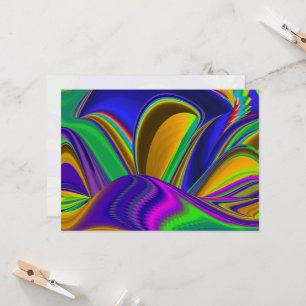 Convite Summerrainbow, Abstrato 3D Rainbowart