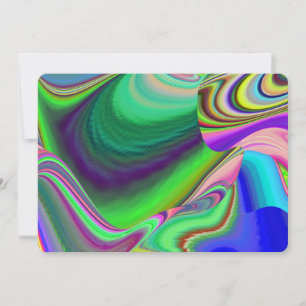 Convite Summersense, Abstrato 3D Rainbowart