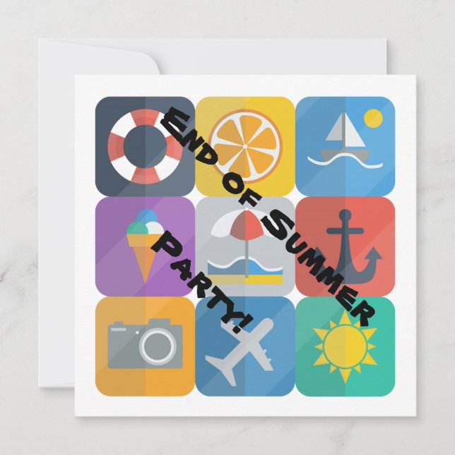 Convite Summertime (Frente)