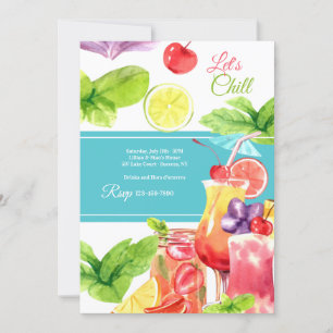 Convite Summertime de Chill de vamos