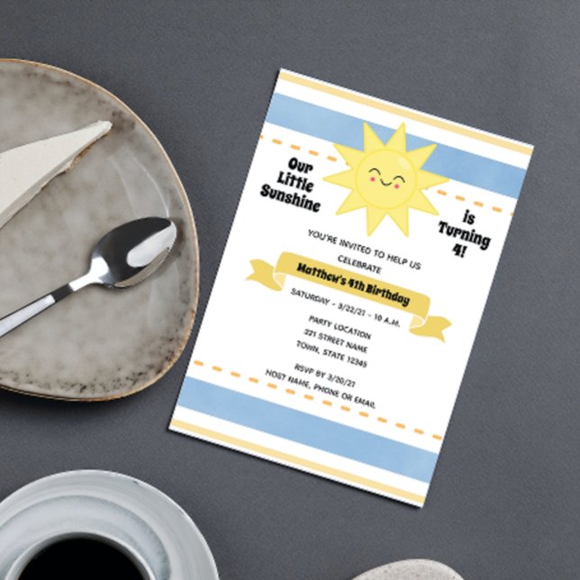 Convite Sun Birthday (Criador carregado)