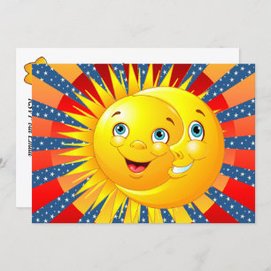 Convite Sun Moon Stars