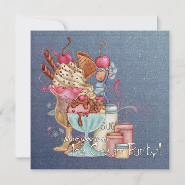 Convite Sundae Chef (Frente)