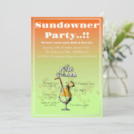 Convite Sundowner Pina Colada Cocktail