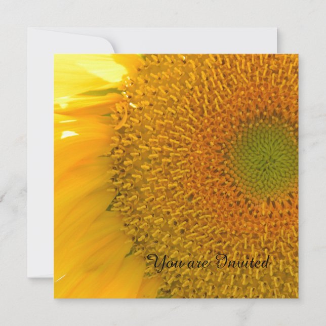 Convite Sunflower Birday (Frente)