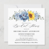 Sunflower Dusty Blue Slate Peony Chá de panela