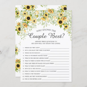 Convite Sunflower que conhece o melhor jogo do Casal