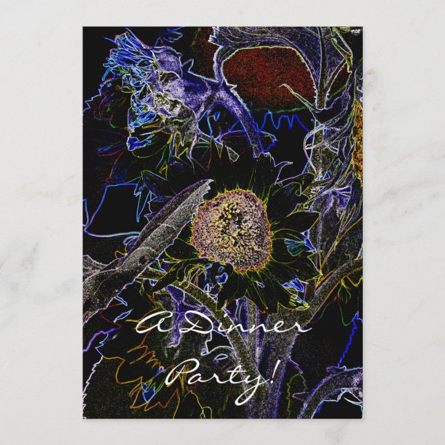 Convite SUNFLOWERS (Frente)