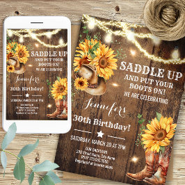 Convite Sunflowers Sunflowers Birthday