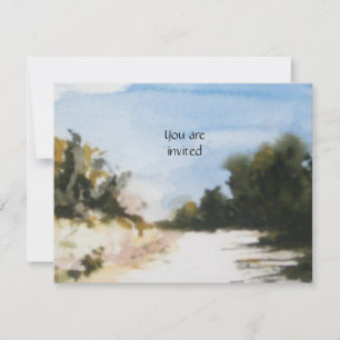 Convite SUNNY COUNTRYSIDE NO gelo TUSCÂNICO