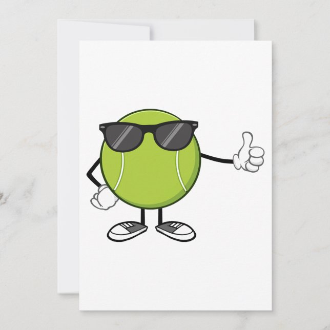 Convite Sunny Tênis Ball (Frente)