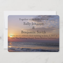 Convite Sunrise Beach Wedding