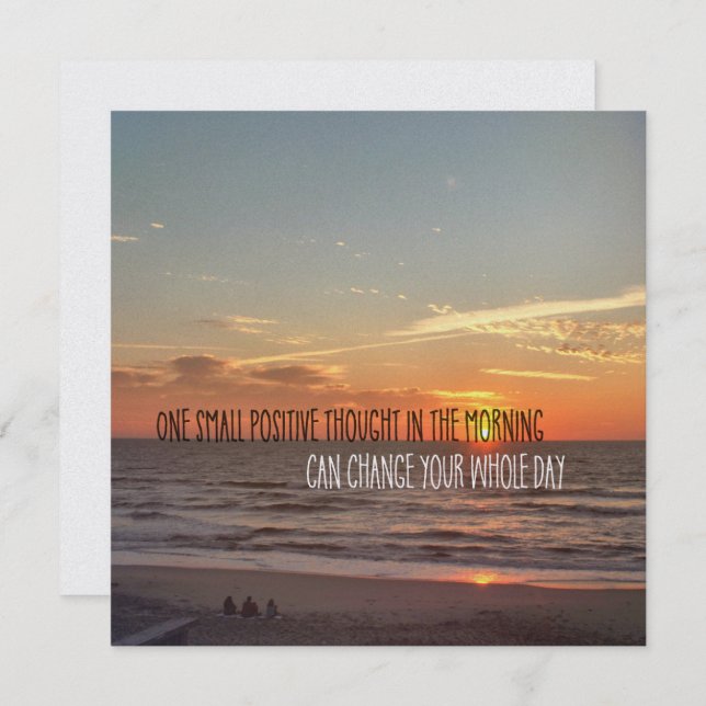 Convite SUNRISE WISHING 5,25 x 5,25 (Frente/Verso)