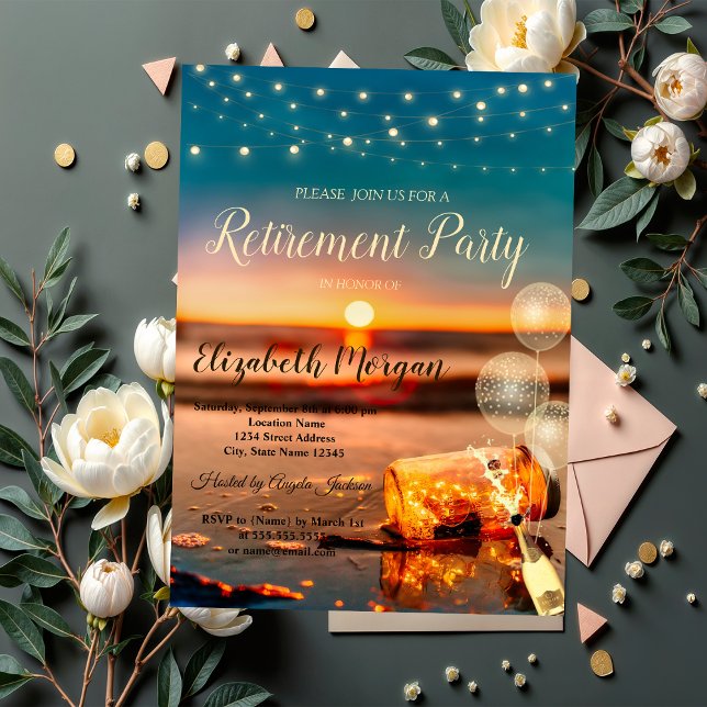 Convite Sunset Beach Balloons, Partido I da Reforma do Vin (Criador carregado)