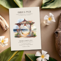 Sunset Beach Floral Pagoda Summer Wedds