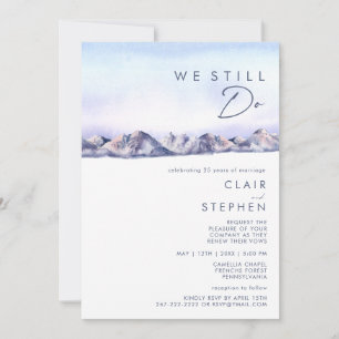 Convite Sunset Da Montanha De Inverno Ainda Renovamos