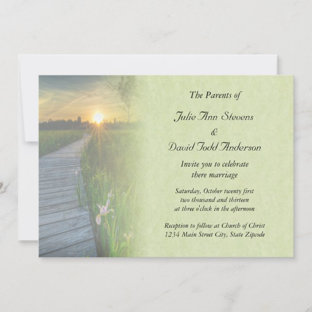 Convite Sunset Wedding (Frente)
