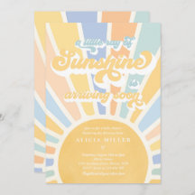 Sunshine Chá de fraldas Boho Mudou Arco-Íris Com M