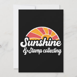 Convite Sunshine e Stamp coletando homens aplicação solar 