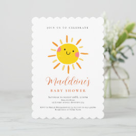 Convite Sunshine Gender Neutral Baby Shower invitation