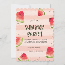 Convite Sunshine & Good Vibes Summer Party Invitation