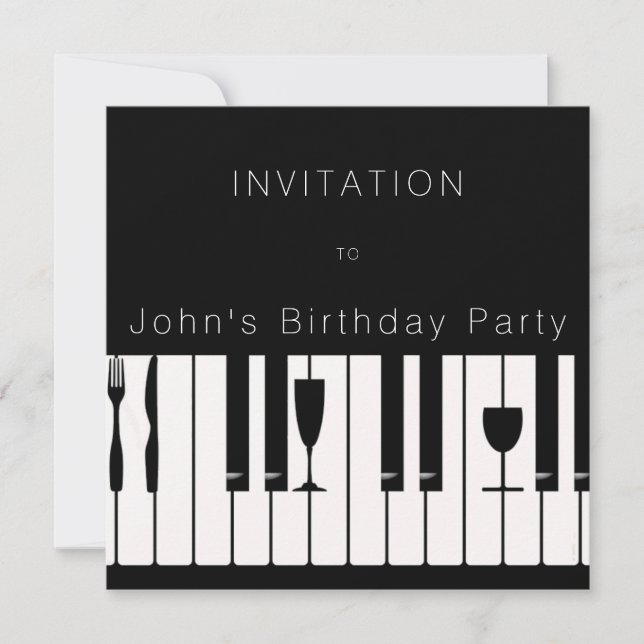 Convite Super elegante (Frente)