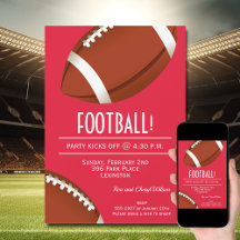 Super Fan Futebol Game Red Party