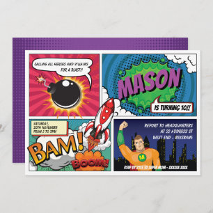 Convite Super-herói